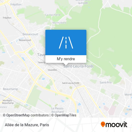 Allée de la Mazure plan