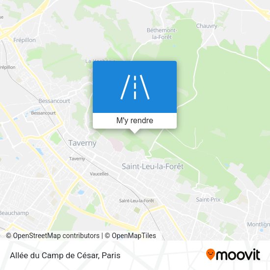 Allée du Camp de César plan