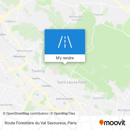 Route Forestière du Val Savoureux plan