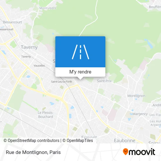 Rue de Montlignon plan