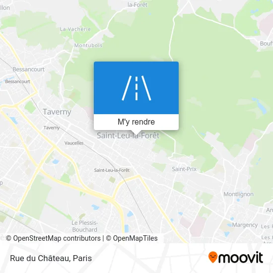 Rue du Château plan