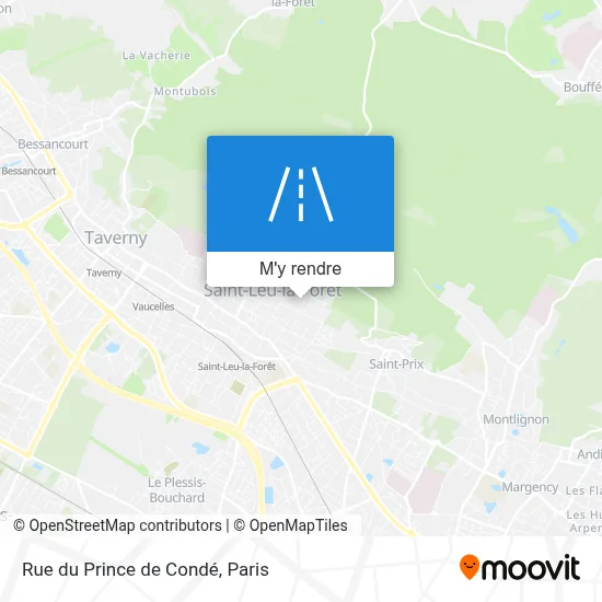Rue du Prince de Condé plan