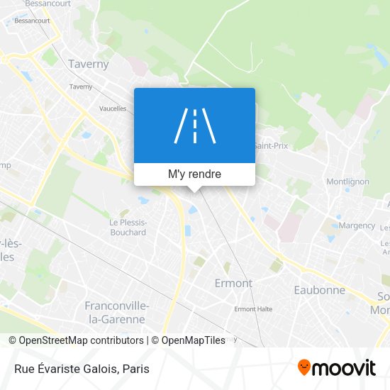 Rue Évariste Galois plan