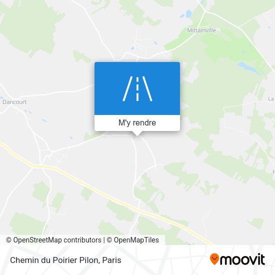 Chemin du Poirier Pilon plan