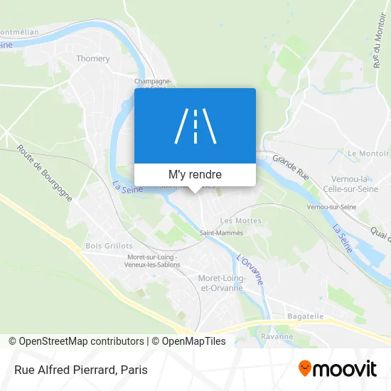 Rue Alfred Pierrard plan