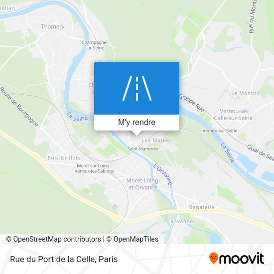 Rue du Port de la Celle plan