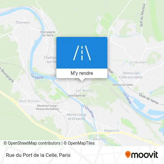 Rue du Port de la Celle plan