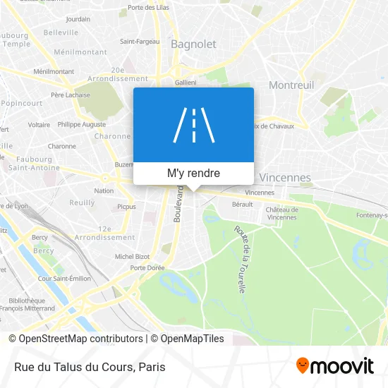 Rue du Talus du Cours plan