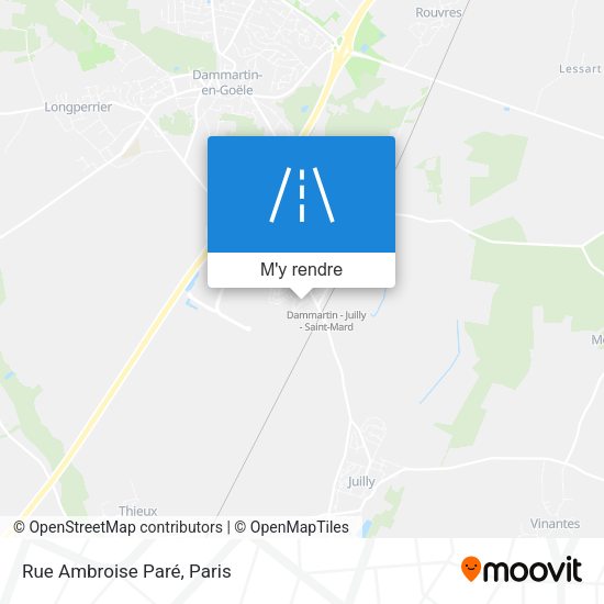 Rue Ambroise Paré plan