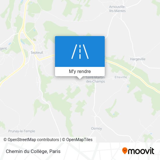 Chemin du Collège plan