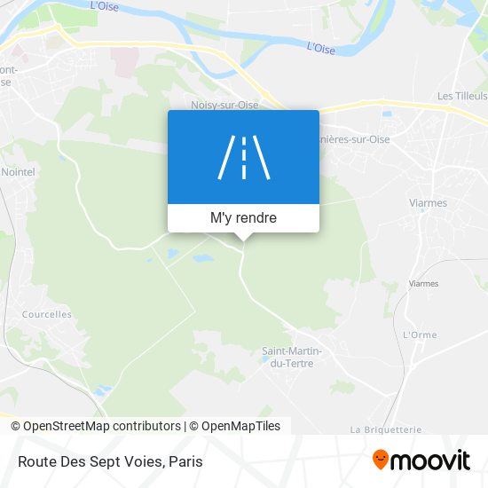 Route Des Sept Voies plan