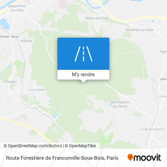 Route Forestière De Franconville-Sous-Bois plan