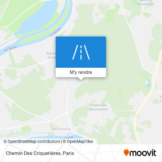 Chemin Des Criquetières plan