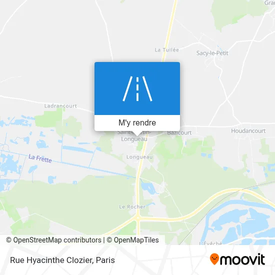 Rue Hyacinthe Clozier plan