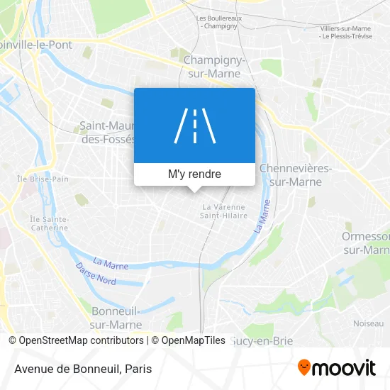 Avenue de Bonneuil plan