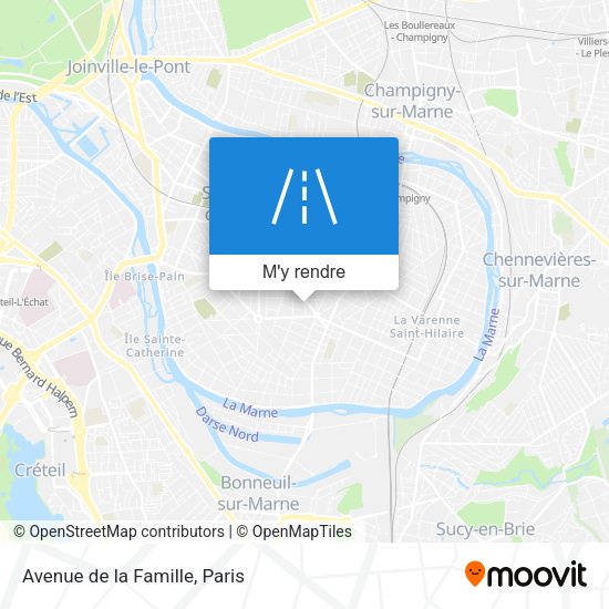 Avenue de la Famille plan