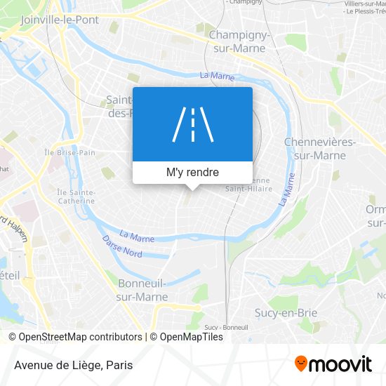 Avenue de Liège plan