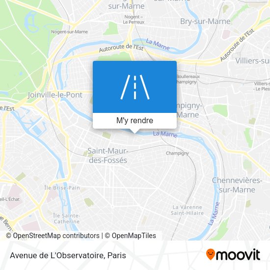 Avenue de L'Observatoire plan