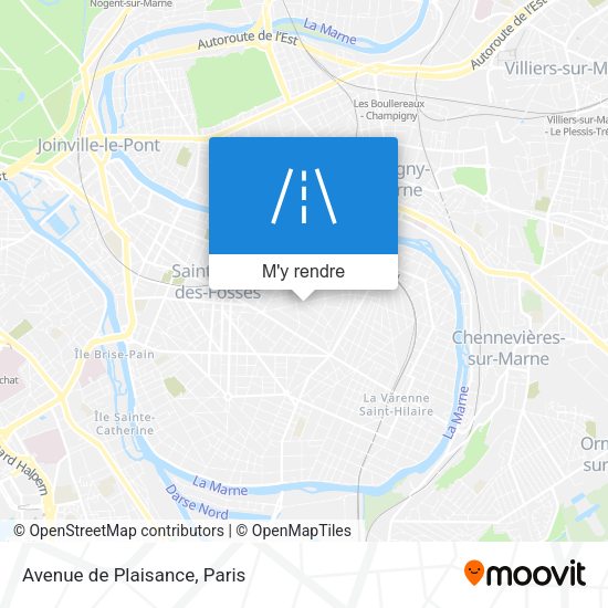 Avenue de Plaisance plan