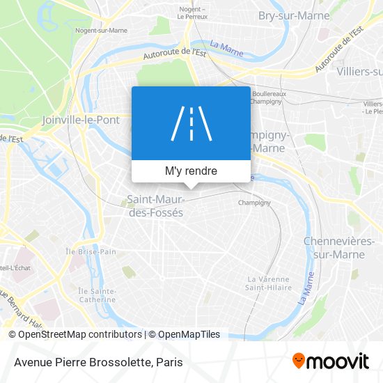 Avenue Pierre Brossolette plan