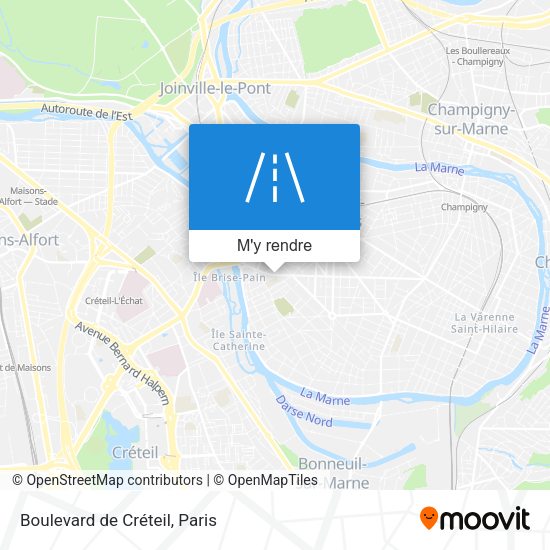 Boulevard de Créteil plan