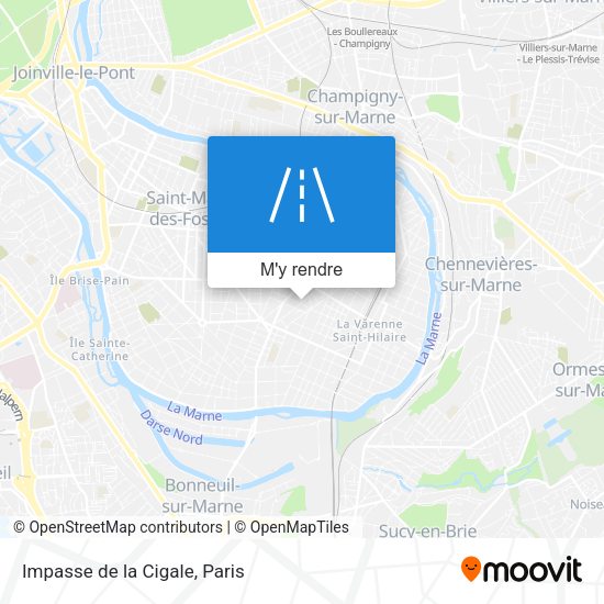 Impasse de la Cigale plan