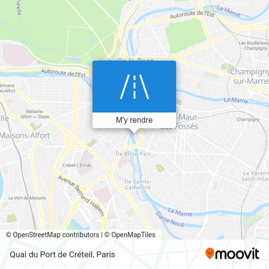Quai du Port de Créteil plan