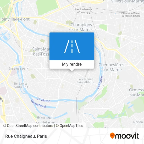 Rue Chaigneau plan