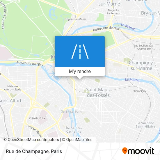 Rue de Champagne plan