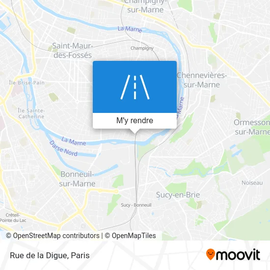 Rue de la Digue plan