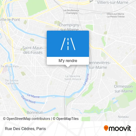 Rue Des Cèdres plan