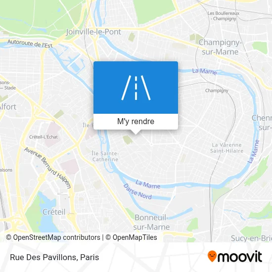 Rue Des Pavillons plan