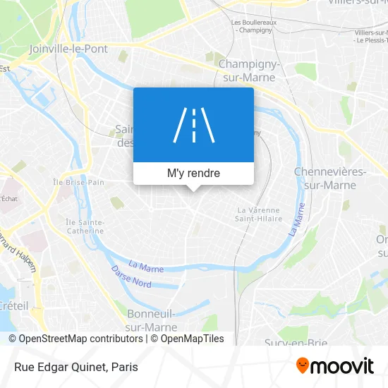 Rue Edgar Quinet plan