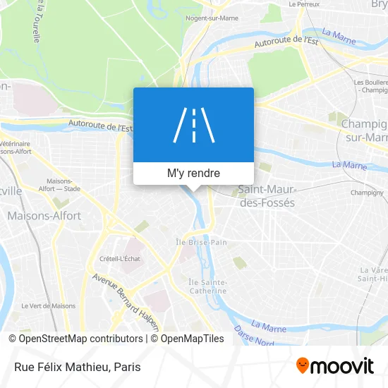 Rue Félix Mathieu plan