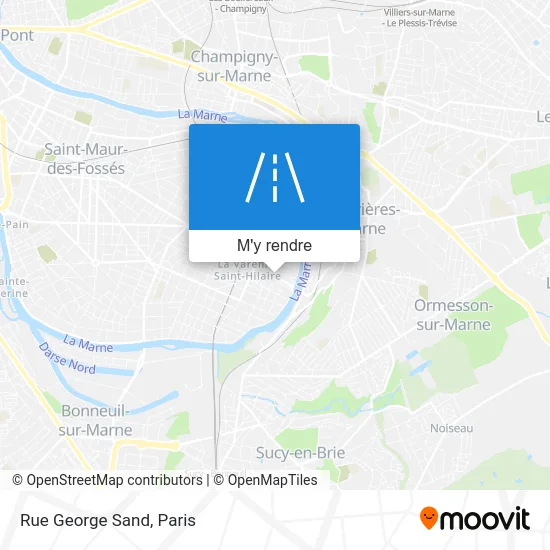 Rue George Sand plan