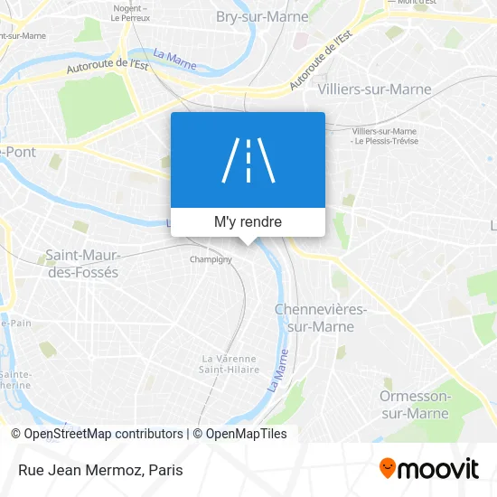 Rue Jean Mermoz plan