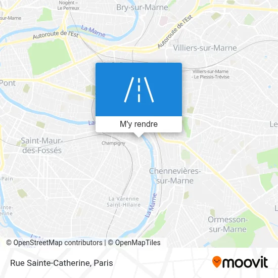 Rue Sainte-Catherine plan