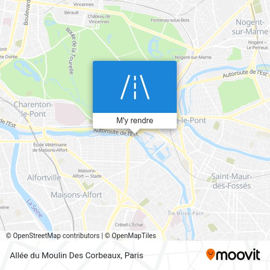 Allée du Moulin Des Corbeaux plan