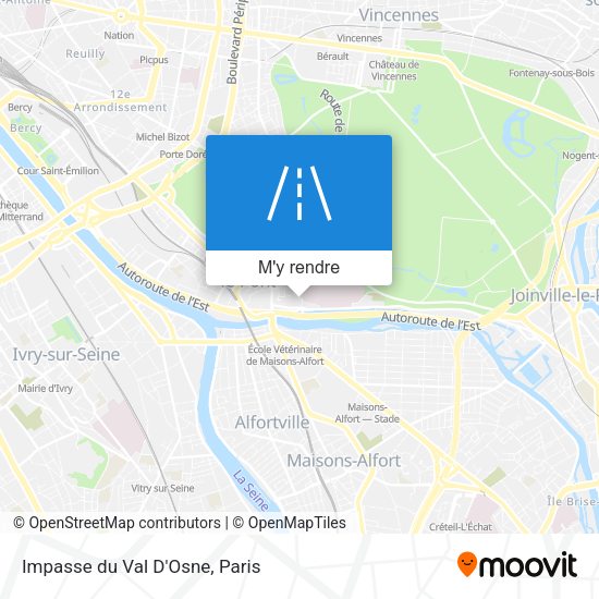 Impasse du Val D'Osne plan