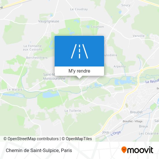 Chemin de Saint-Sulpice plan