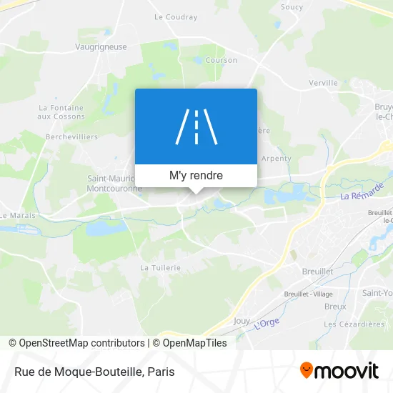 Rue de Moque-Bouteille plan