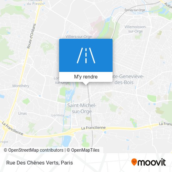 Rue Des Chênes Verts plan