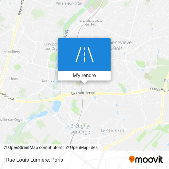 Rue Louis Lumière plan