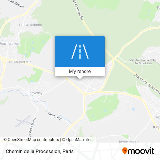 Chemin de la Procession plan