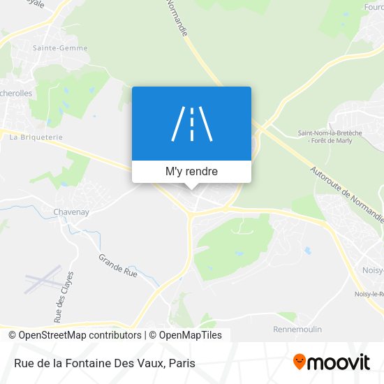 Rue de la Fontaine Des Vaux plan