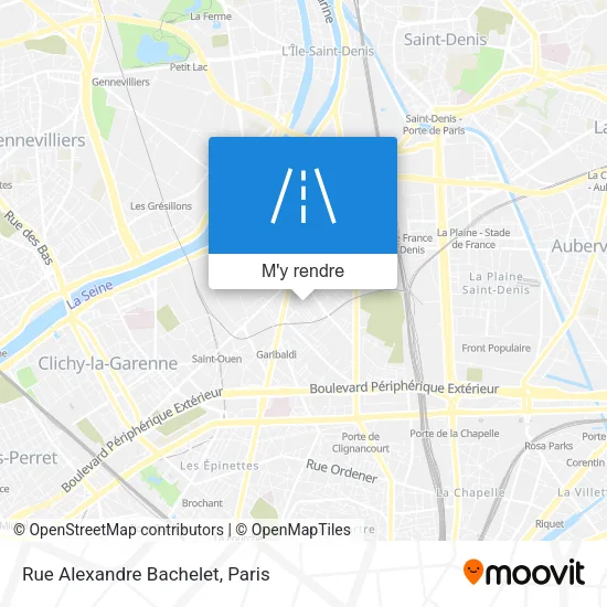Rue Alexandre Bachelet plan