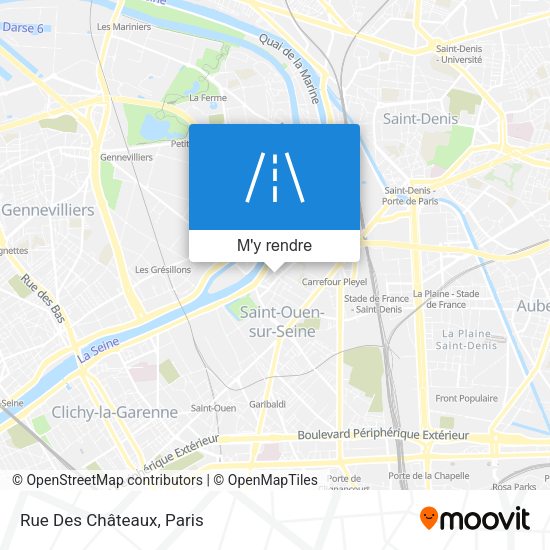 Rue Des Châteaux plan