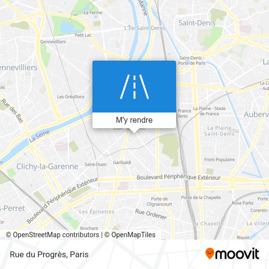 Rue du Progrès plan