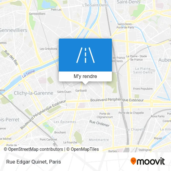 Rue Edgar Quinet plan