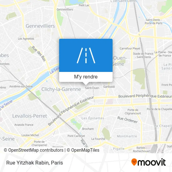 Rue Yitzhak Rabin plan